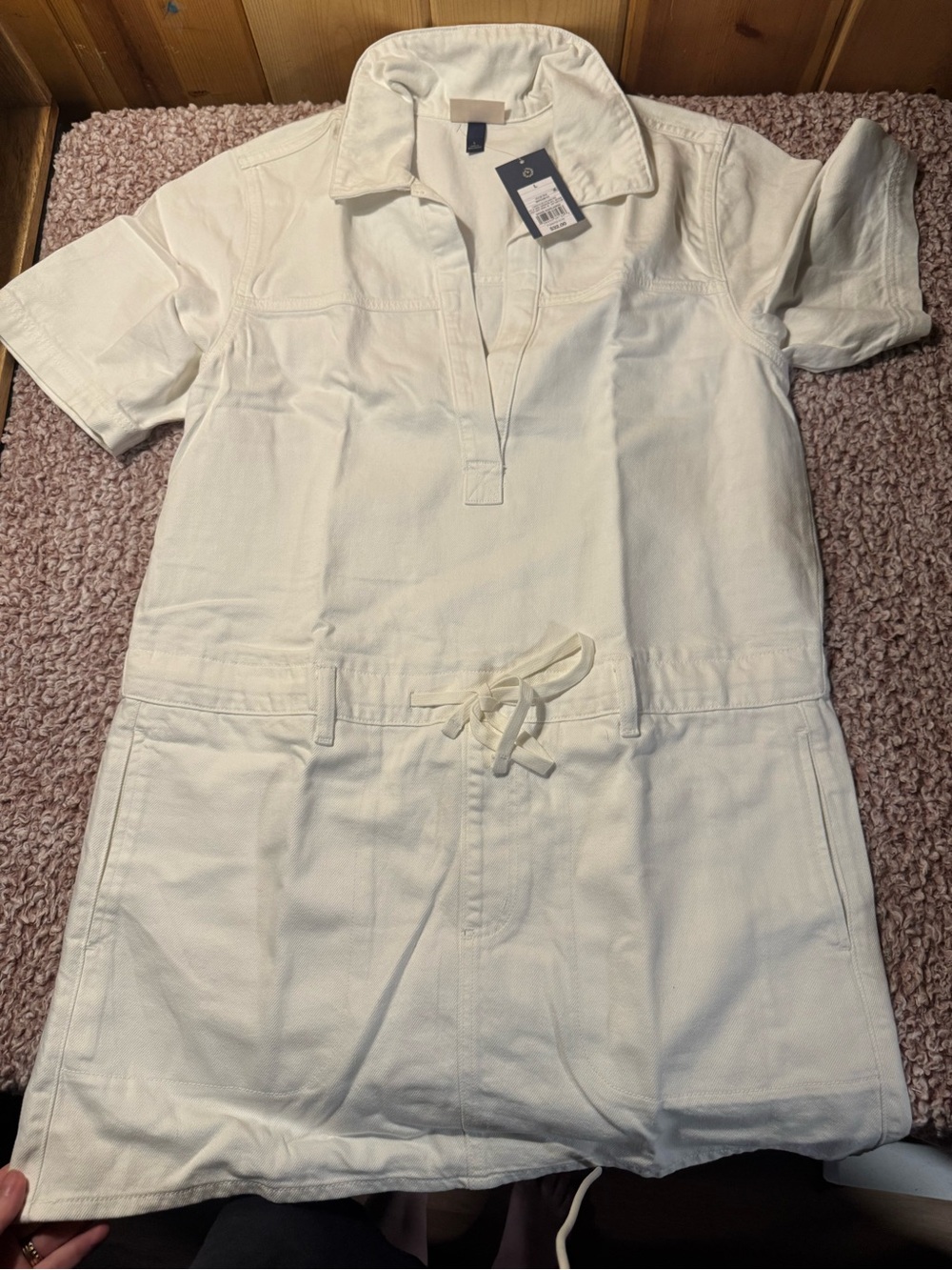 Universal Thread White Utility Dress Size L